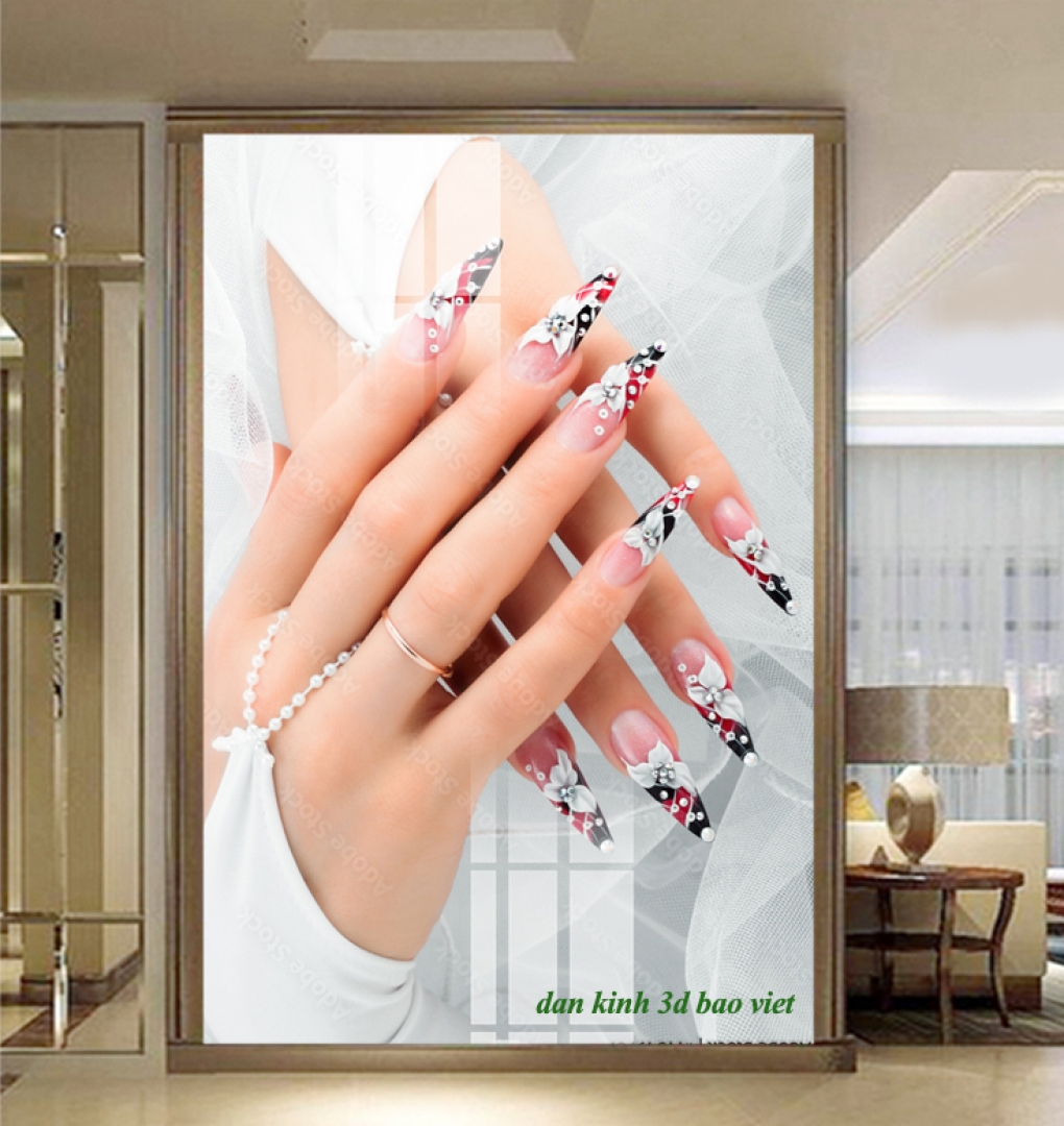 High-quality window decals for nail salons and spas.