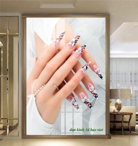 High-quality window decals for nail salons and spas.