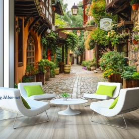 3D wall murals for cafes 2026-70