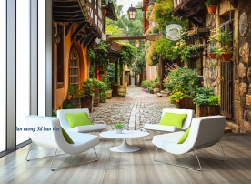 3D wall murals for cafes 2026-70