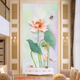 Painting glass lotus k362