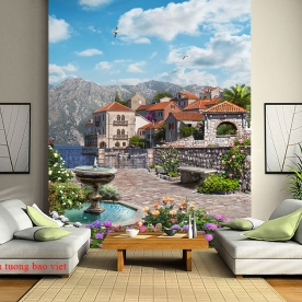 Wallpaper of city scene fm512