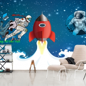 Giấy dán tường trẻ em galaxy kid392