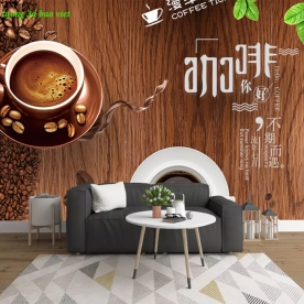 Tranh dán tường cho quán cafe n2003-346