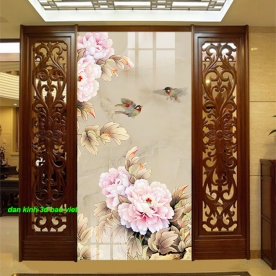 Tranh dán kính 3d 2 mặt k601