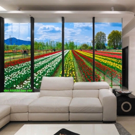 Tranh dán kính 3d 2 mặt phong cảnh n2005-18