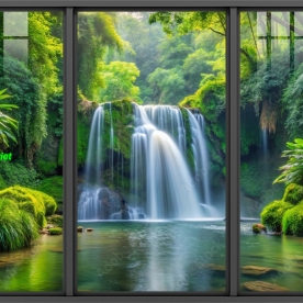 Tranh dán kính 3d 2 mặt phong cảnh n2005-14