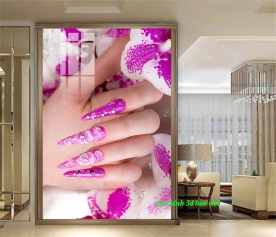 Decal dán kính cao cấp nails spa nails080