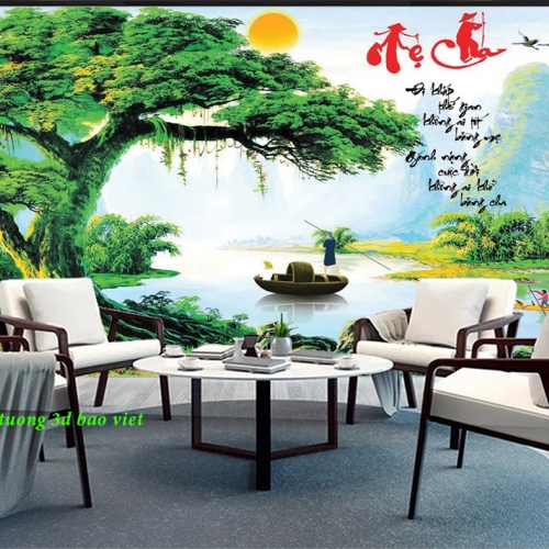 Giấy dán tường phòng khách n2026-31