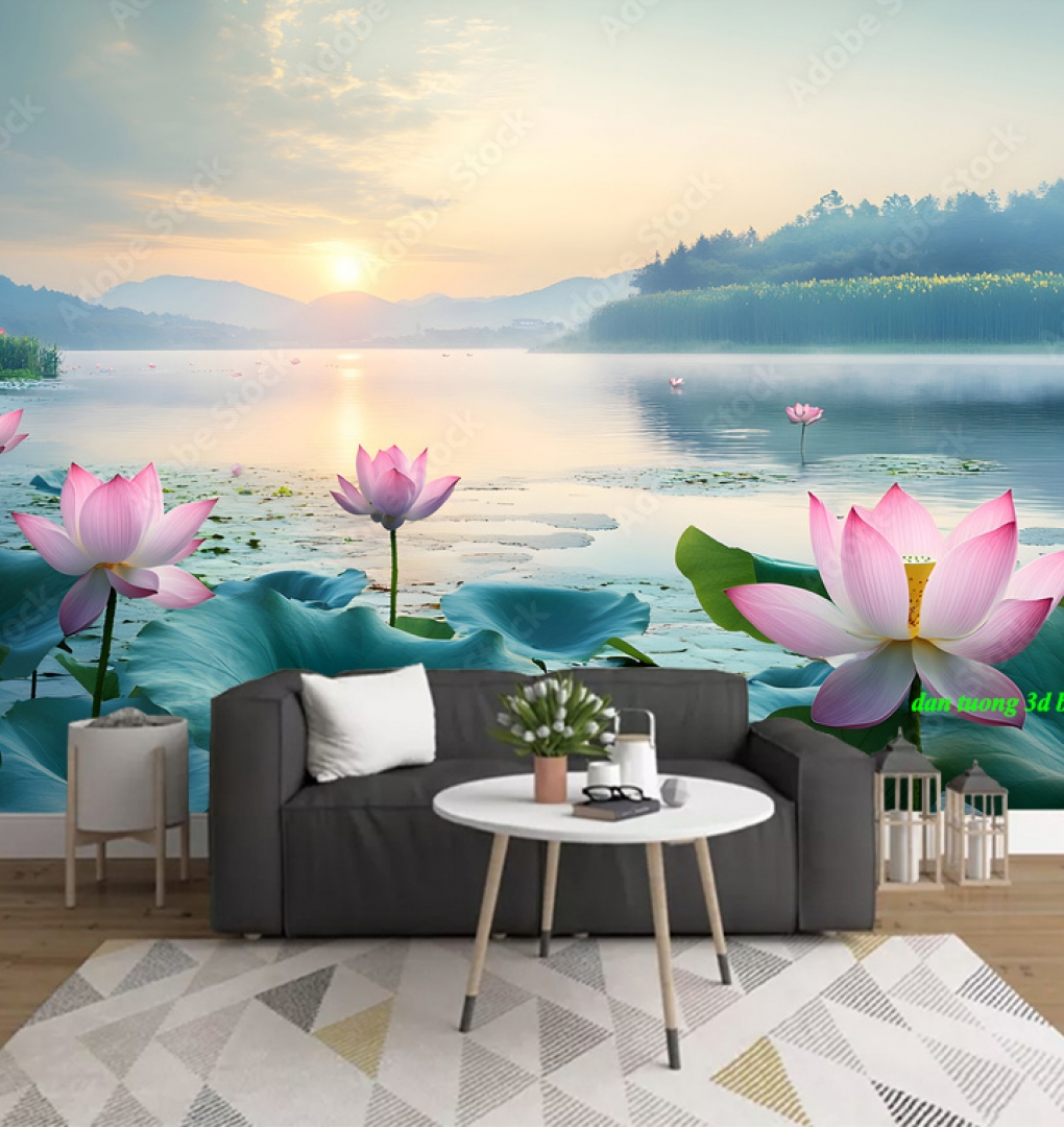 Giấy dán tường phòng khách phong cảnh sn2026-07