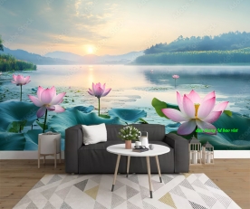 Giấy dán tường phòng khách phong cảnh sn2026-07