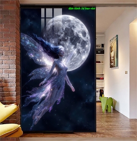 Tranh dán kính 3d 2 mặt k622