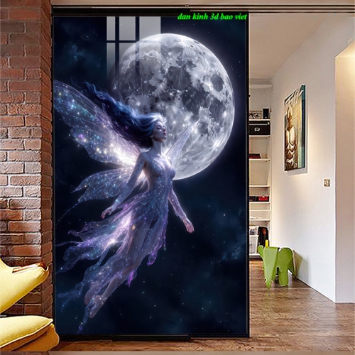 Tranh dán kính 3d 2 mặt k622