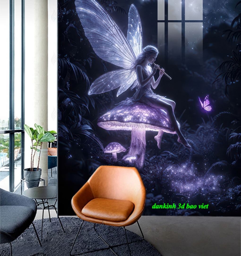 Tranh dán kính 3d 2 mặt k623