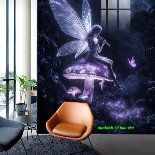 Tranh dán kính 3d 2 mặt k623