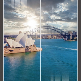 Tranh dán kính 3d 2 mặt kfm626