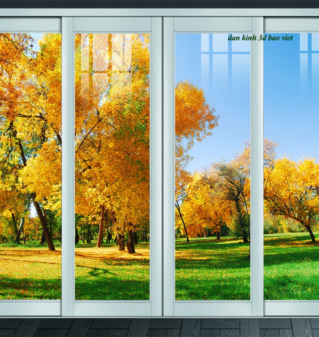 Tranh dán kính 3d 2 mặt phong cảnh k621