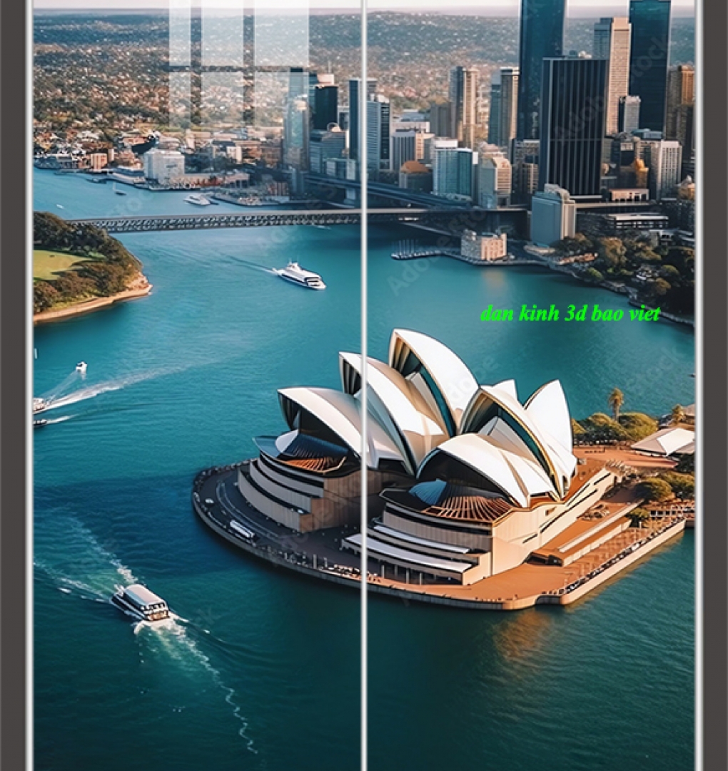 Tranh dán kính 3d 2 mặt phong cảnh n2026-21