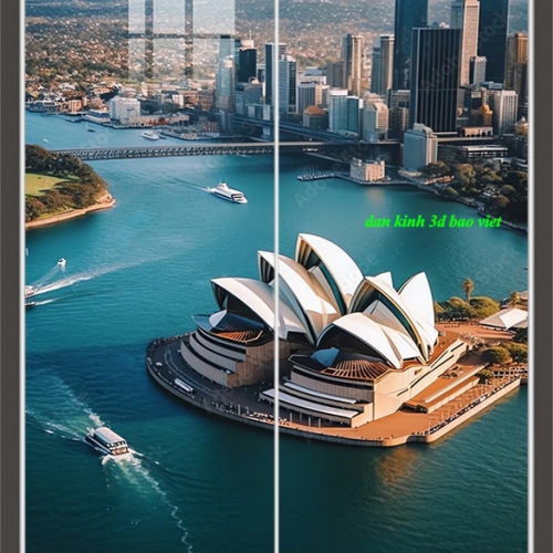 Tranh dán kính 3d 2 mặt phong cảnh n2026-21