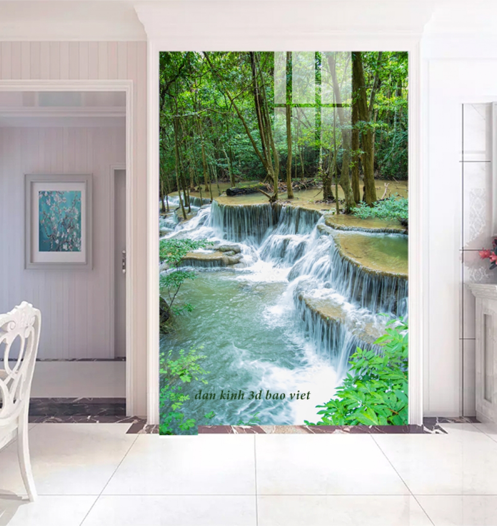 Tranh dán kính 3d 2 mặt phong cảnh n2026-35