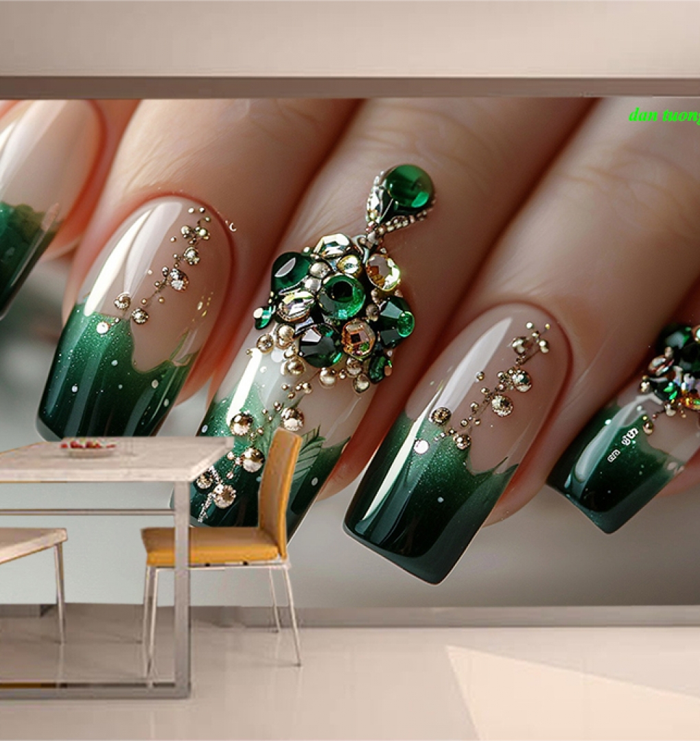Tranh dán tường 3d nail spa nails083