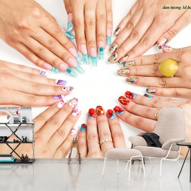 Tranh dán tường 3d nails084