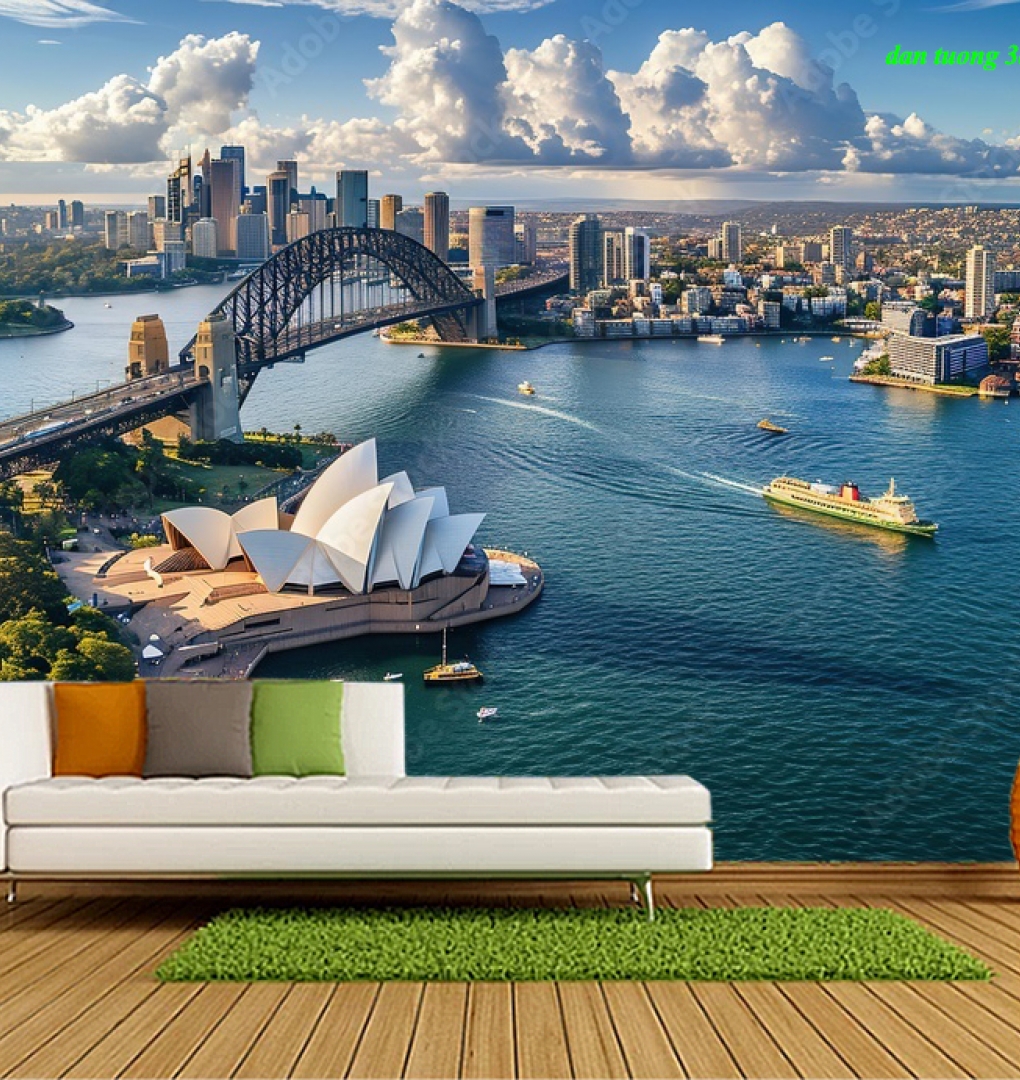 Tranh dán tường cảnh thành phố n2026-22