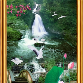 Glass feng shui stickers k339