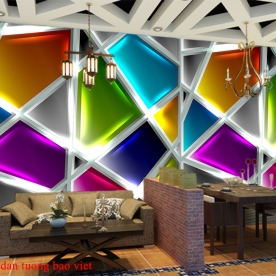 Wallpaper for cafe 3d-186