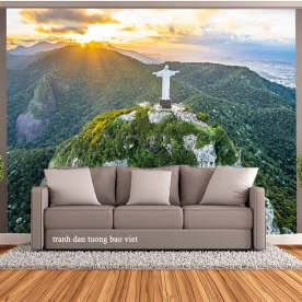 Mountain river wall murals m100