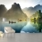 River and mountain wall mural me111