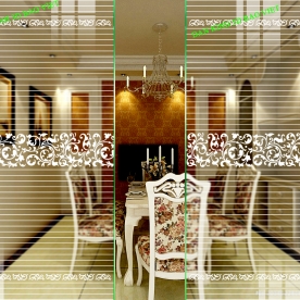 3d art glass decal sticker glass077