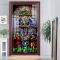 3d double-sided glass painting with catholic figure k540