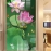 3d glass stickers with 2 sides of lotus k539