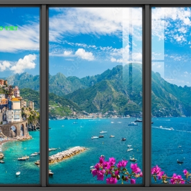 Tranh dán kính 3d 2 mặt phong cảnh đẹp n2003-251