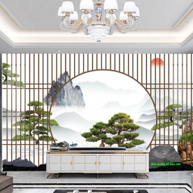 Giấy dán tường phòng khách 3d n2004-459