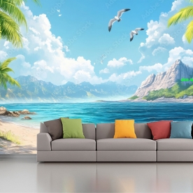 Tranh dán tường cảnh biển đẹp n2004-447