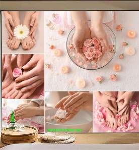 Decal dán kính cao cấp nhìn 1 chiều nails spa n2005-324