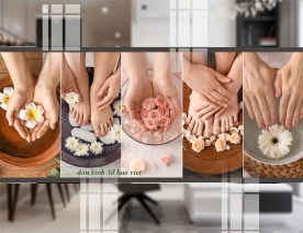 Decal dán kính cao cấp tiệm nails spa n2005-306