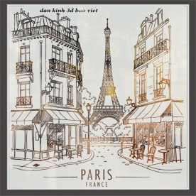 Decal dán kính mờ nghệ thuật 3d seglass176