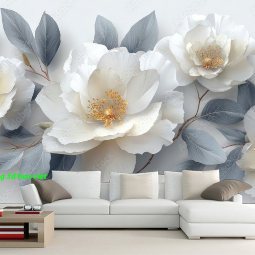 Giấy dán tường 3d màu xanh sn2005-s330