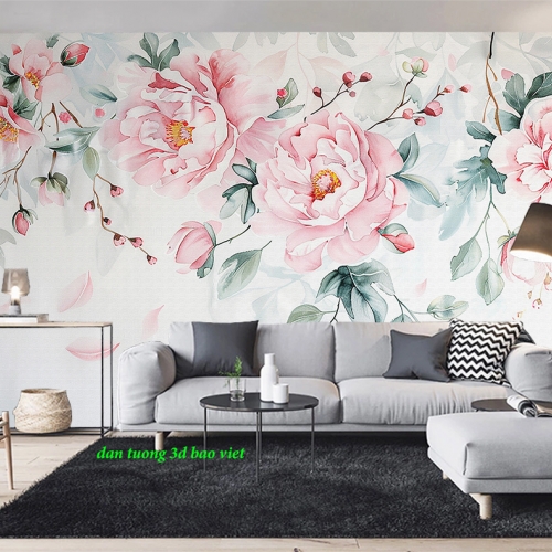 Giấy dán tường phòng khách sang trọng seh401