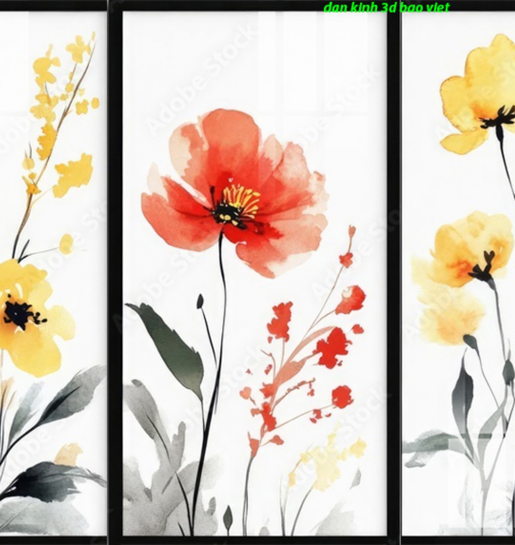 Tranh dán kính 3d 2 mặt n2005-322