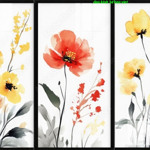 Tranh dán kính 3d 2 mặt n2005-322