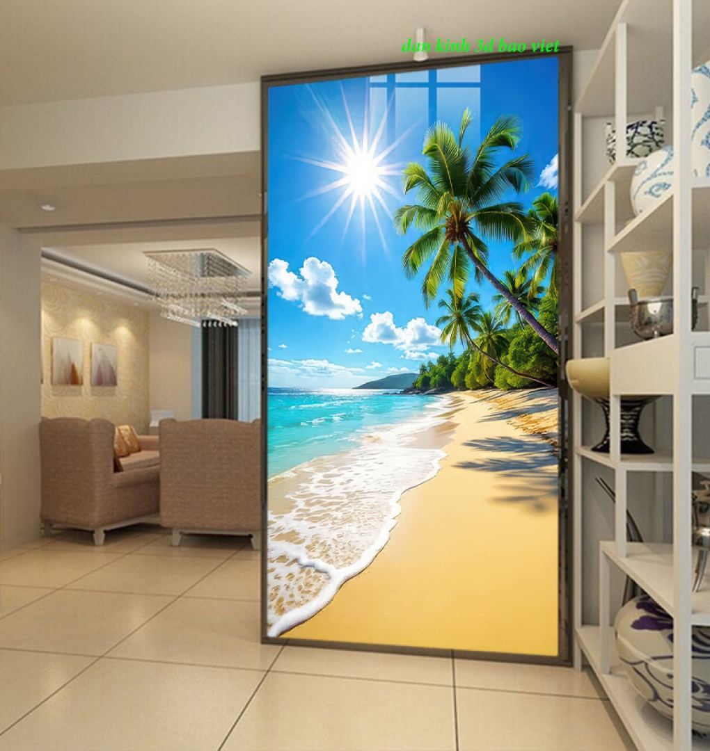 Tranh dán kính 3d 2 mặt s312