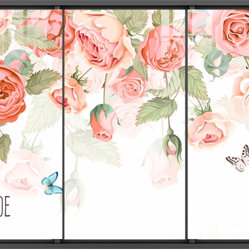 Tranh dán kính 3d 2 mặt seh400