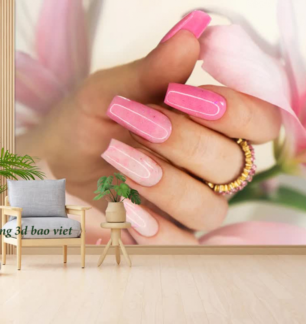 Tranh dán tường 3d nails spa n2005-312
