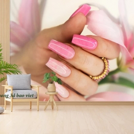 Tranh dán tường 3d nails spa n2005-312