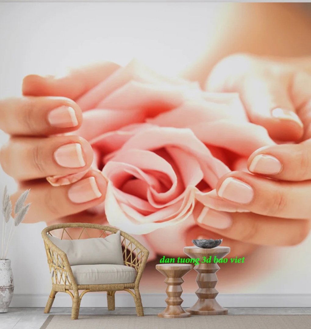 Tranh dán tường 3d nails spa n2005-314