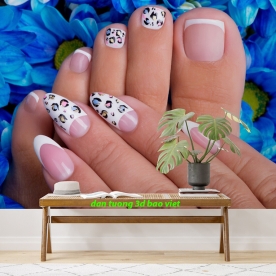 Tranh dán tường 3d nails spa n2005-319
